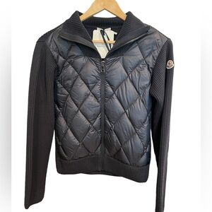 monclear knit puffer jacket